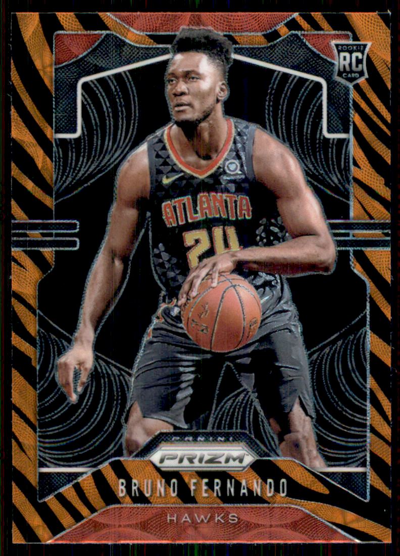 2019-20 Panini Prizm Prizms Choice Tiger Stripe #277 Bruno Fernando