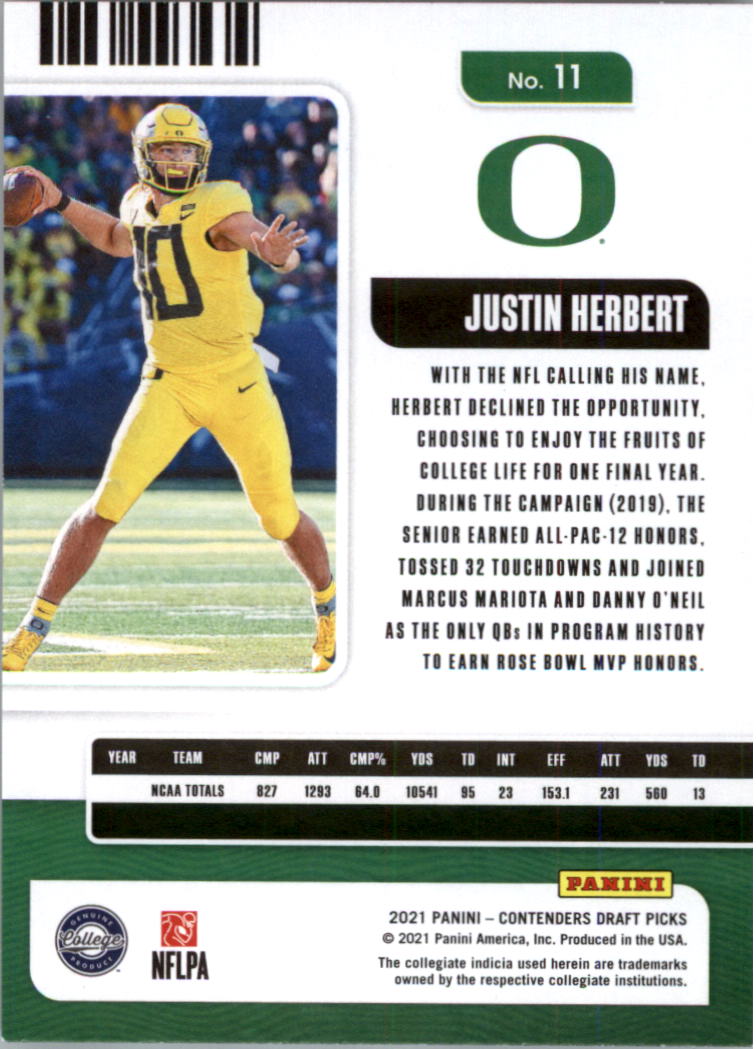 2021 Panini Contenders Draft Picks Football Card Pick (Base)