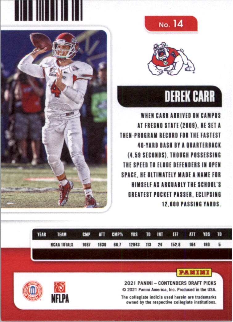 2021 Panini Contenders Draft Picks Football Card Pick (Base)