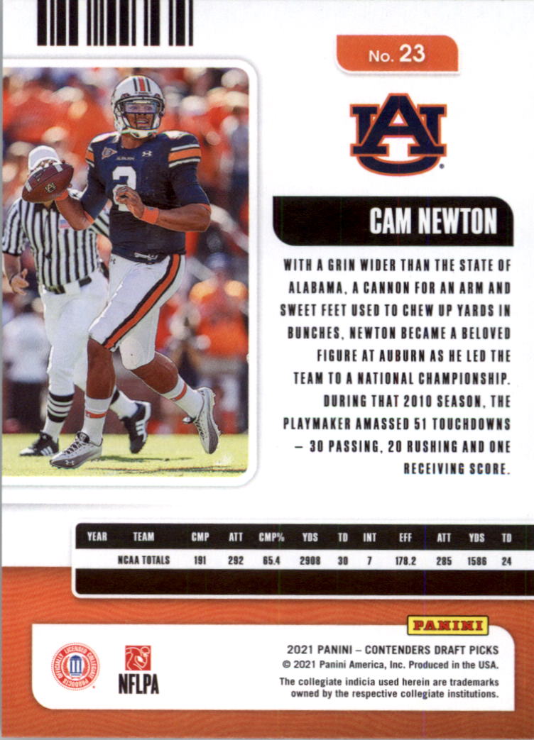 2021 Panini Contenders Draft Picks Football Card Pick (Base)