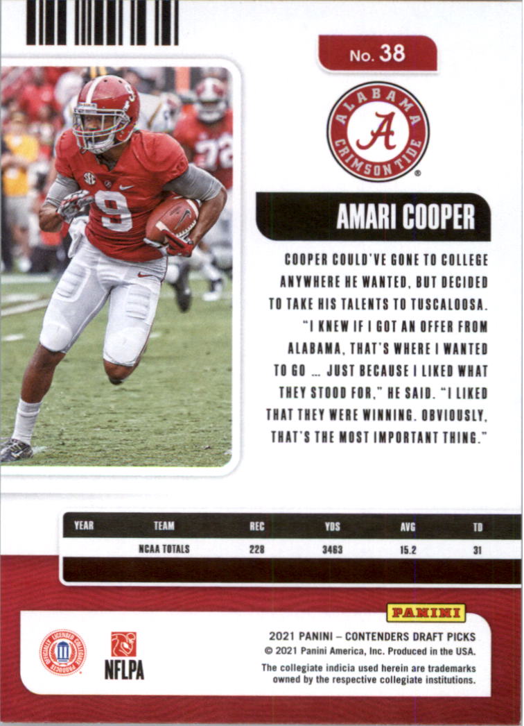 2021 Panini Contenders Draft Picks Football Card Pick (Base)