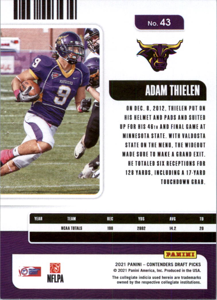 2021 Panini Contenders Draft Picks Football Card Pick (Base)