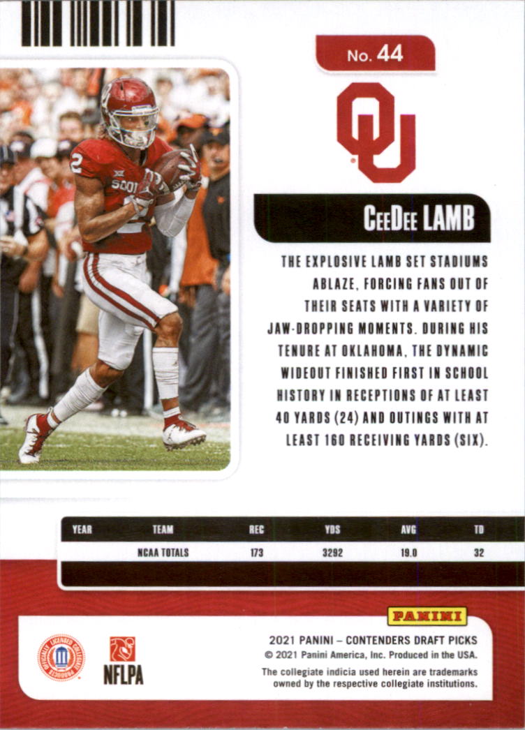 2021 Panini Contenders Draft Picks Football Card Pick (Base)