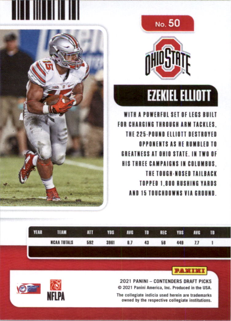 2021 Panini Contenders Draft Picks Football Card Pick (Base)