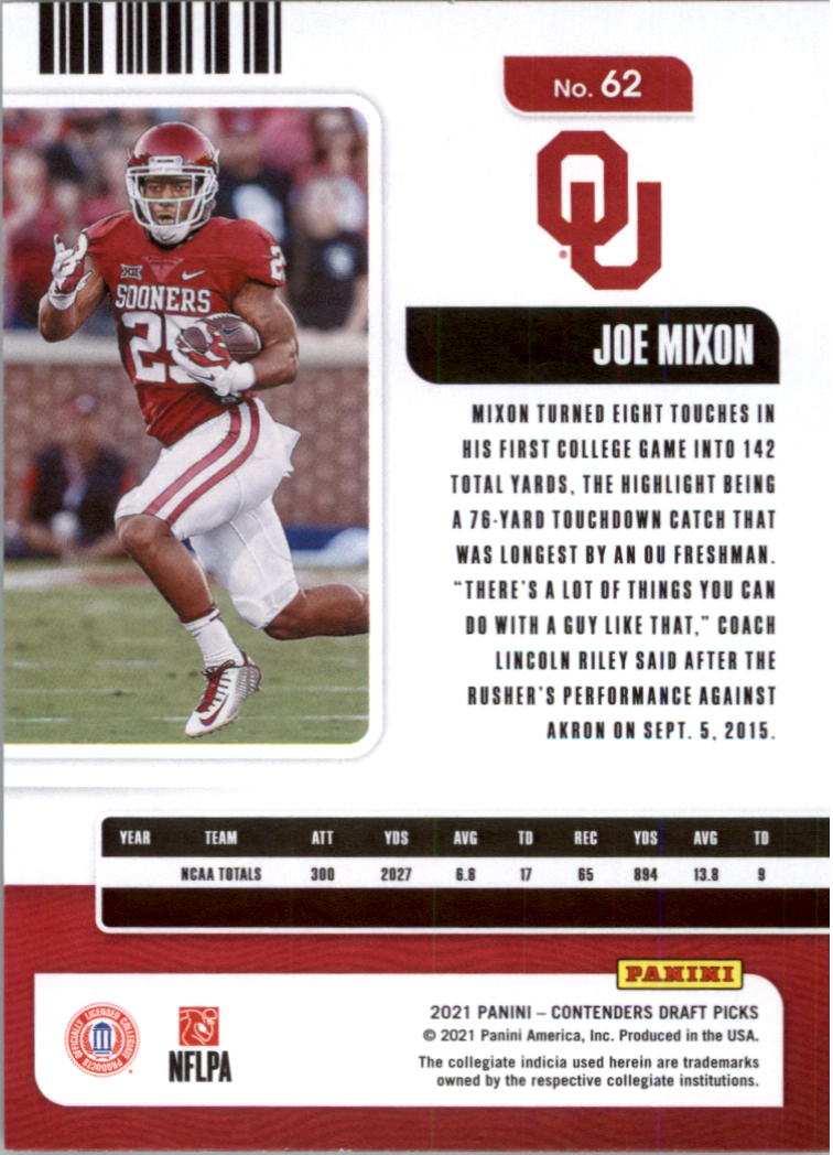 2021 Panini Contenders Draft Picks Football Card Pick (Base)