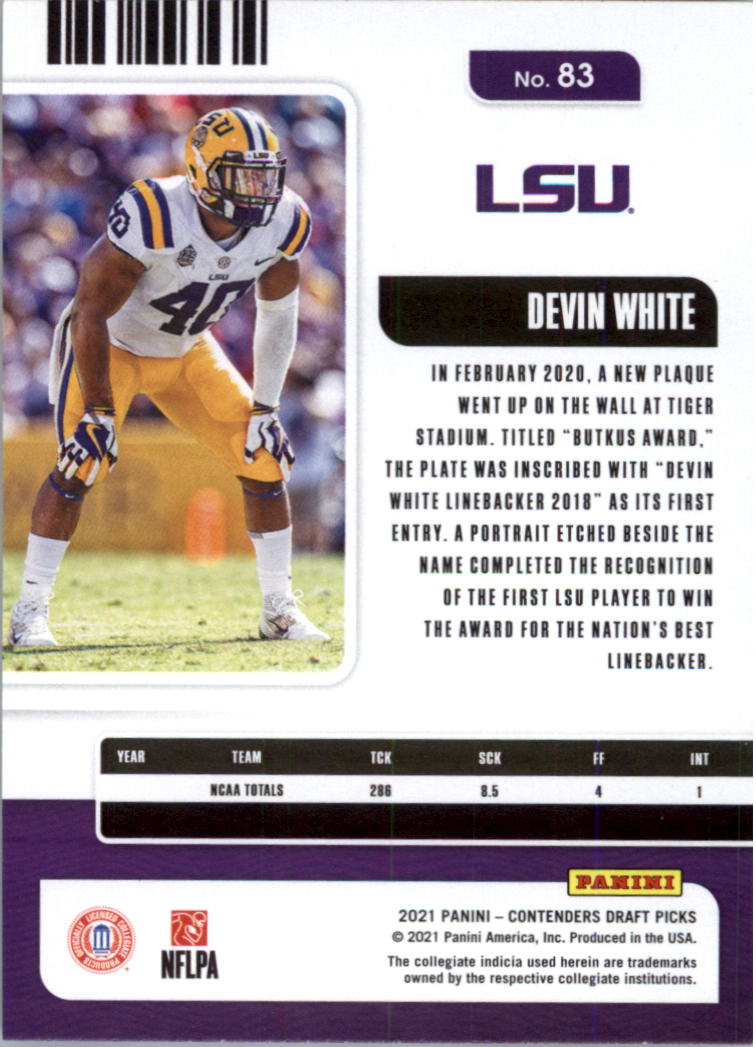 2021 Panini Contenders Draft Picks Football Card Pick (Base)