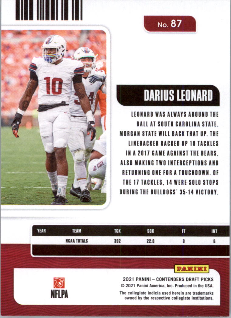 2021 Panini Contenders Draft Picks Football Card Pick (Base)