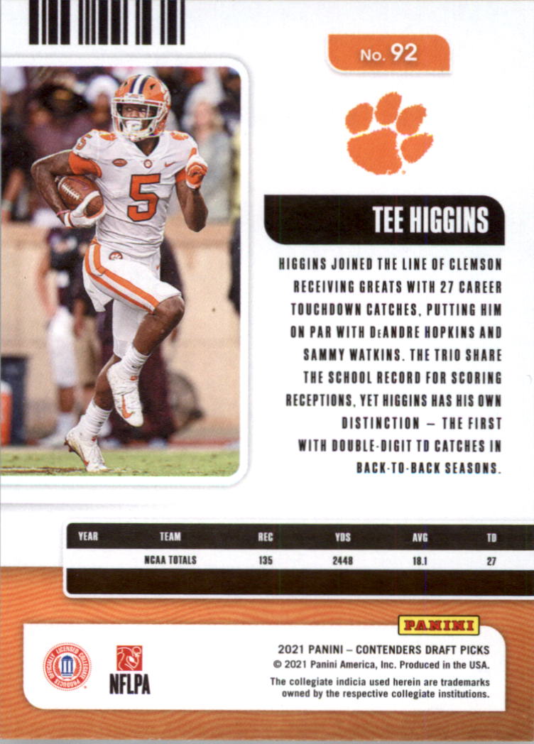 2021 Panini Contenders Draft Picks Football Card Pick (Base)