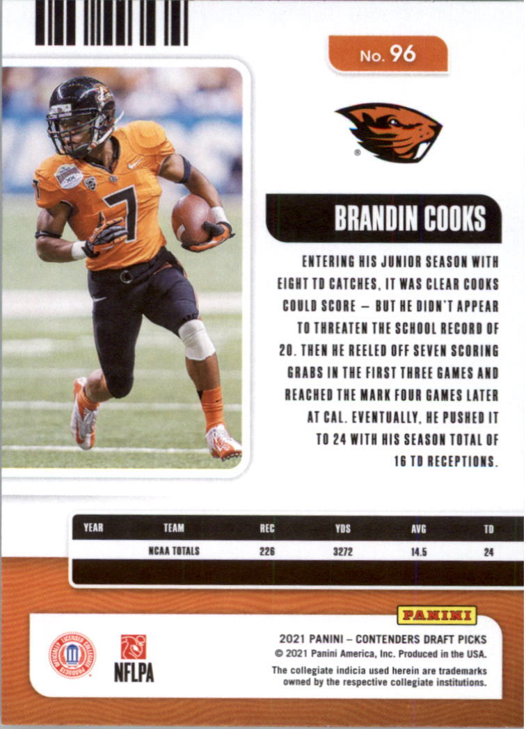 2021 Panini Contenders Draft Picks Football Card Pick (Base)