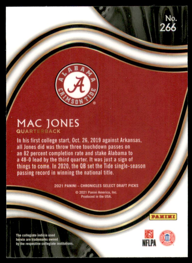 2021 Panini Chronicles Draft Picks Select #266 Mac Jones