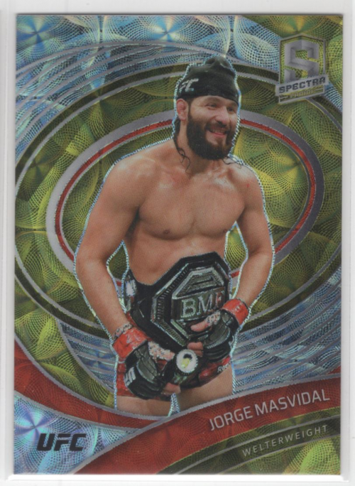 2021 Panini Spectra UFC Asia Gold #290 Jorge Masvidal /8 - NM-MT