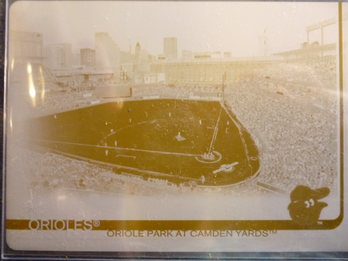 2019 Topps Printing Plates Yellow #441 Oriole Park at Camden Yards