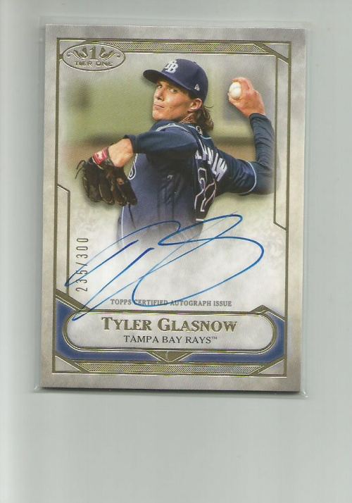 2021 Topps Tier One Tier One Talent Autographs #T1TATG Tyler Glasnow EXCH