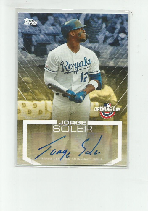 2020 Topps Opening Day Autographs #ODAJSO Jorge Soler