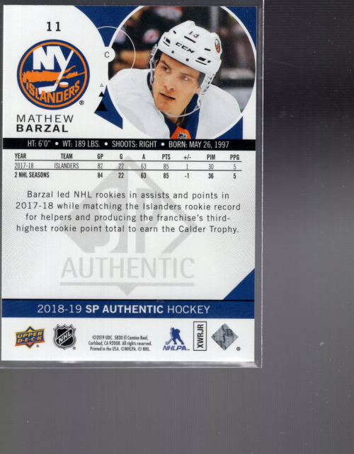 B2934- 2018-19 SP Authentic Hk #s 1-116 +Inserts -You Pick- 15+ FREE US SHIP - Picture 151 of 155