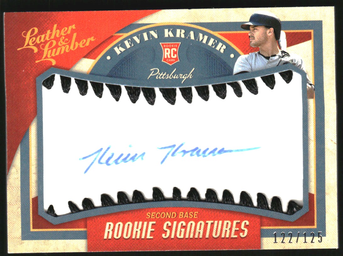 2019 Panini Leather and Lumber Rookie Baseball Signatures Black #126 Kevin Kramer/125