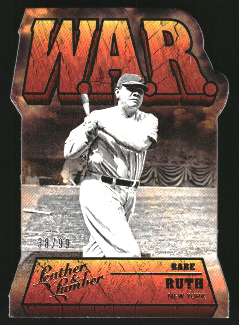 2019 Panini Leather and Lumber W.A.R. Daddys Gold #8 Babe Ruth