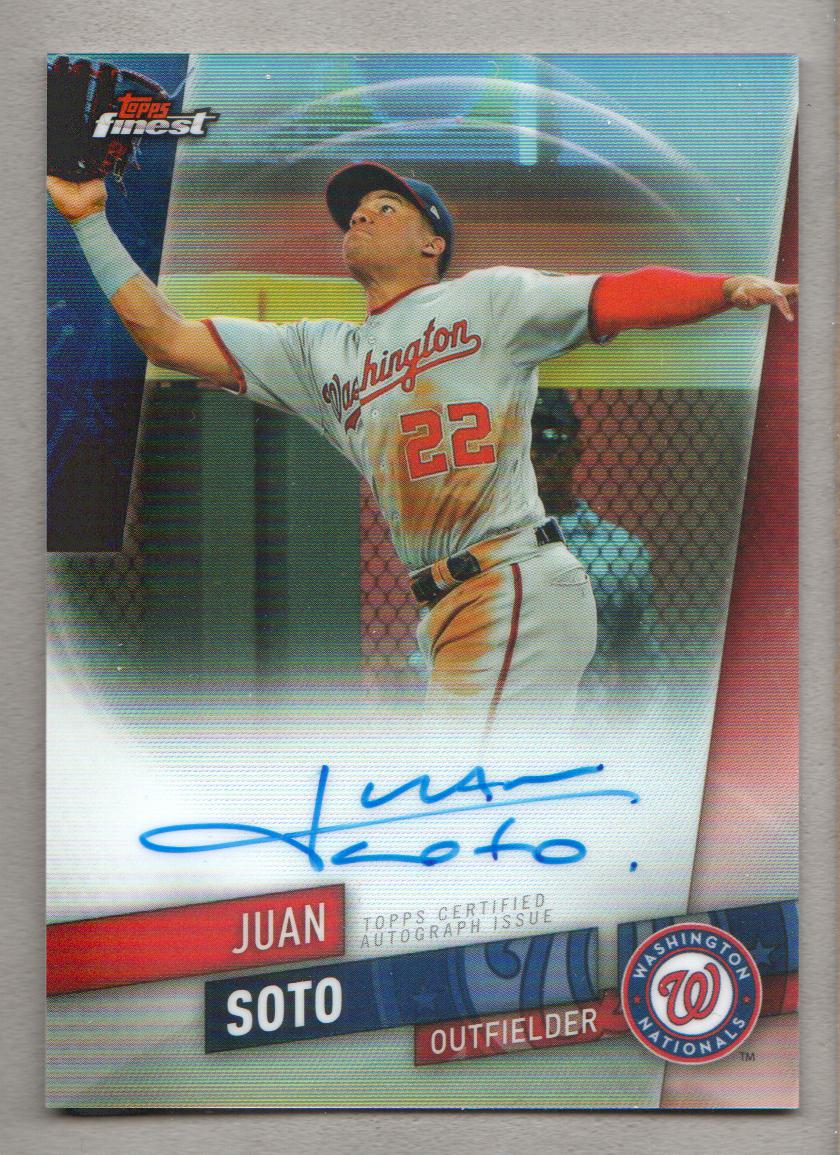 2019 Finest Autographs #FAJS Juan Soto