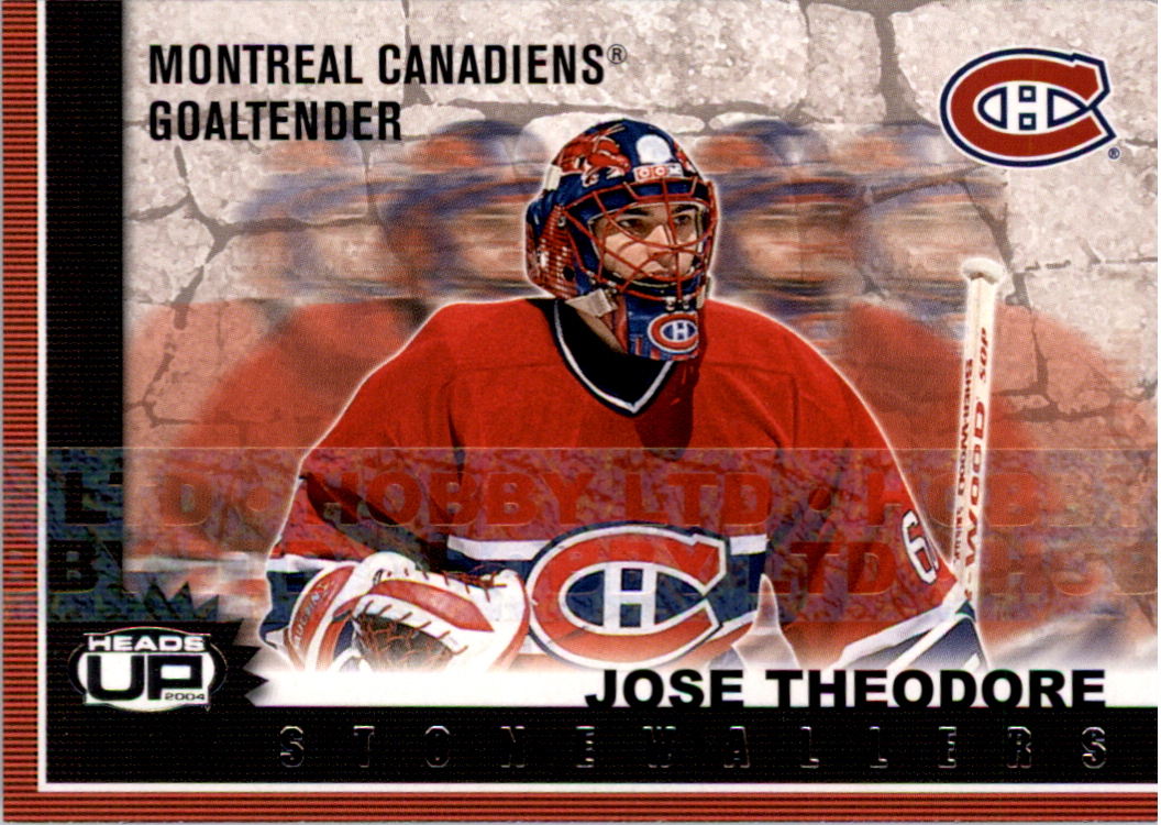 2003-04 Pacific Heads Up Stonewallers LTD #6 Jose Theodore