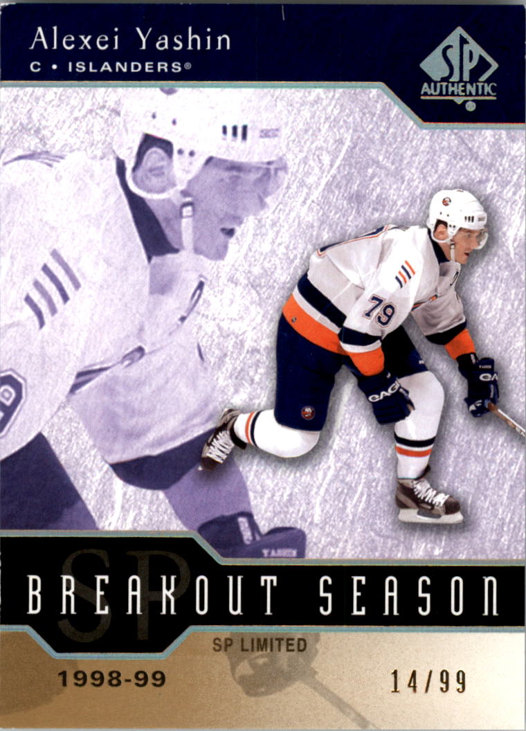 2003-04 SP Authentic Breakout Seasons Limited #B24 Alexei Yashin
