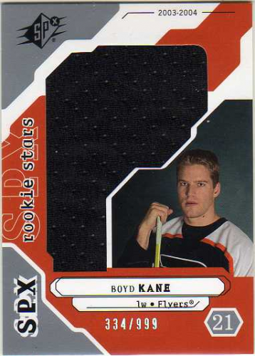 2003-04 SPx #200 Boyd Kane JSY RC