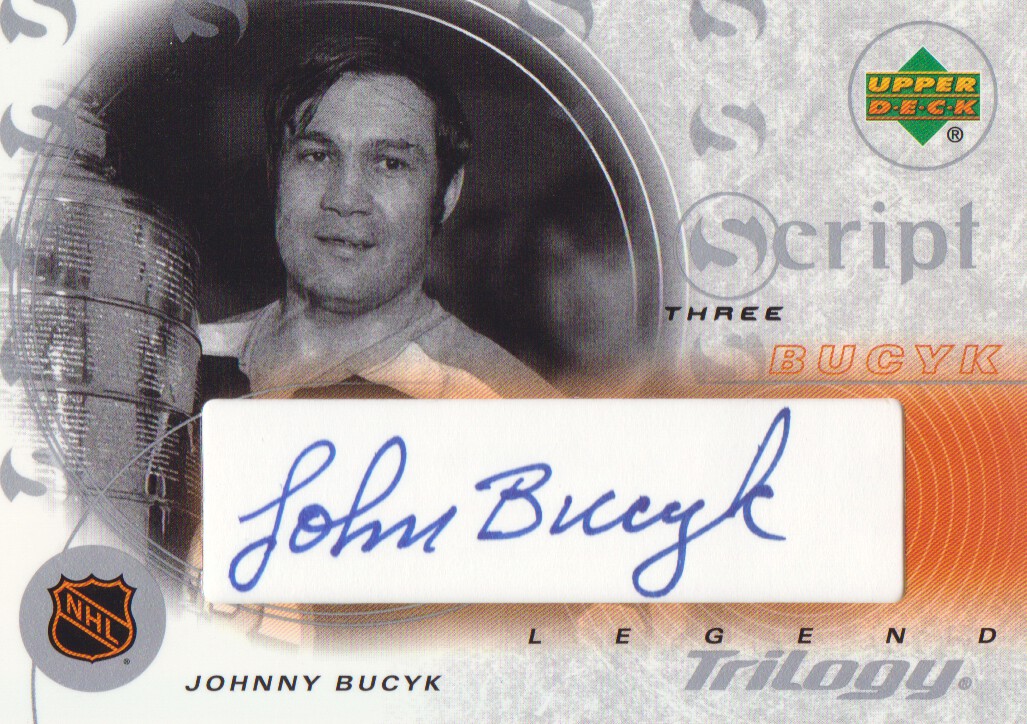 2003-04 Upper Deck Trilogy Scripts #S3BK Johnny Bucyk AS