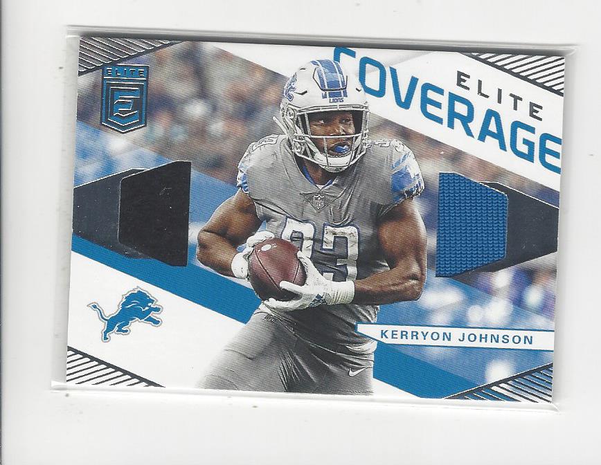2019 Elite Coverage Materials #19 Kerryon Johnson
