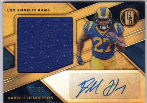 2019 Panini Gold Standard #310 Darrell Henderson JSY AU /99