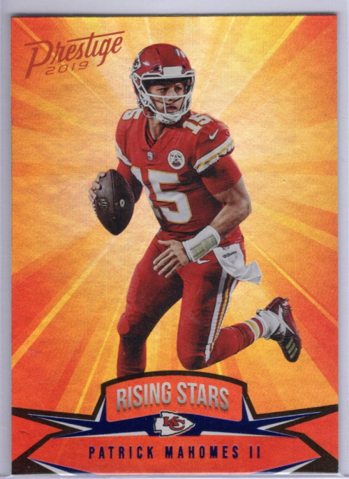 2019 Prestige Rising Stars Xtra Points Blue #12 Patrick Mahomes II