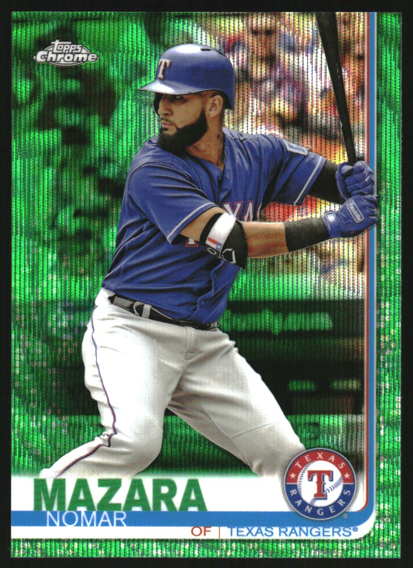 2019 Topps Chrome Green Wave Refractors #26 Nomar Mazara