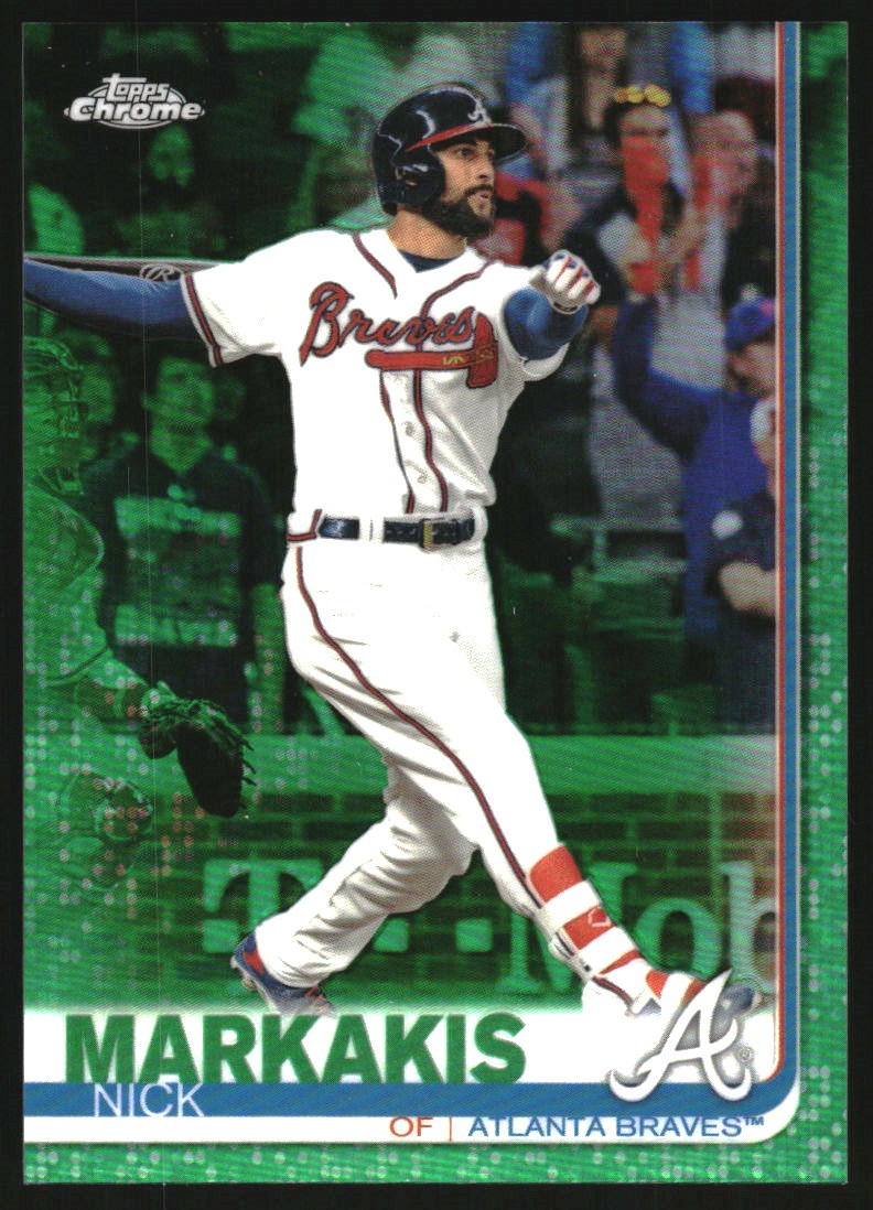 2019 Topps Chrome Green Wave Refractors #145 Nick Markakis