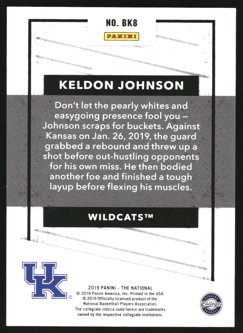2019 Panini National Convention Basketball Prospects #BK8 Keldon Johnson