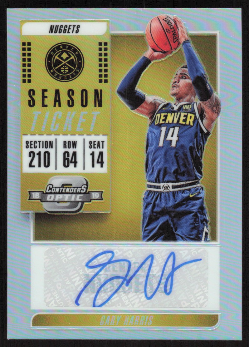 2018-19 Panini Contenders Optic Veteran Ticket Autographs #29 Gary Harris
