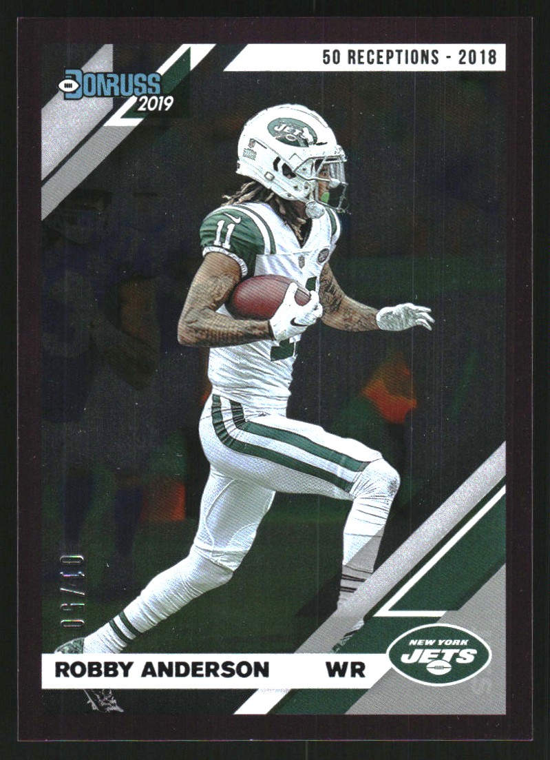 2019 Donruss Season Stat Line #187 Robby Anderson/50