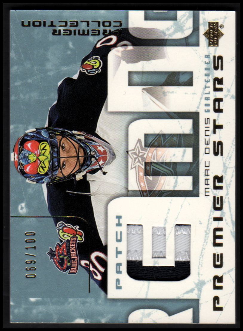 2003-04 UD Premier Collection Stars Jerseys Patches #STMD Marc Denis