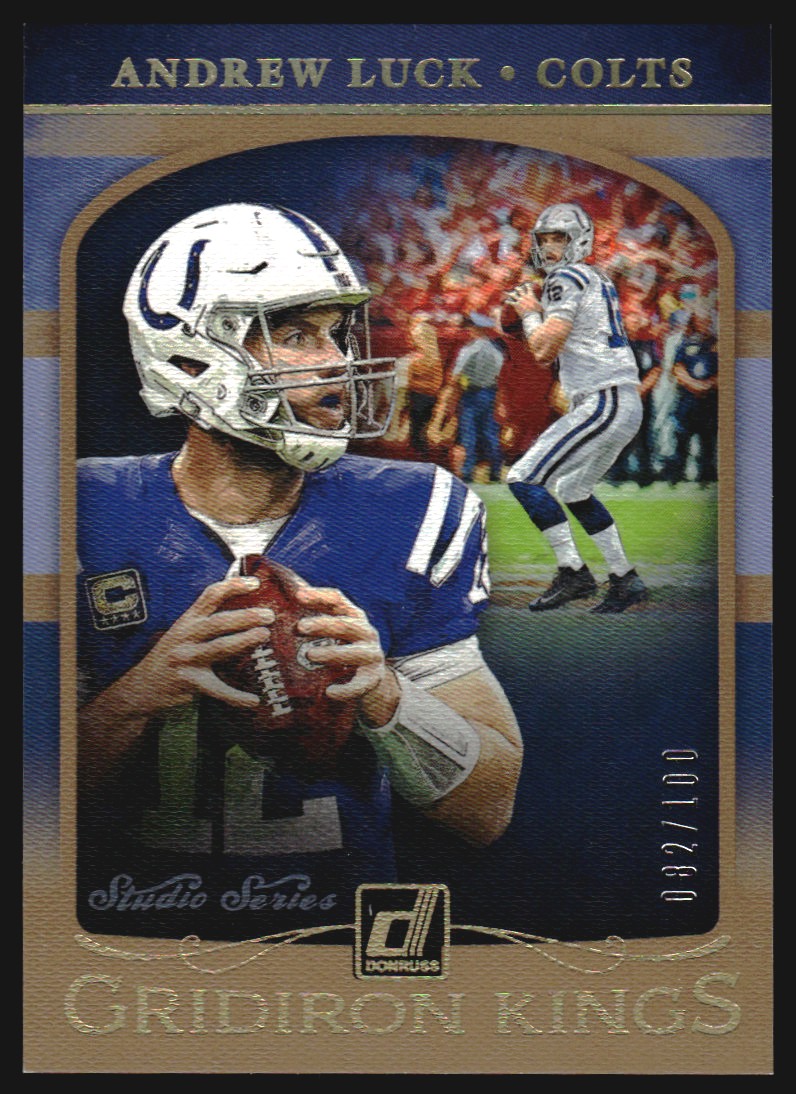 2019 Donruss Gridiron Kings Studio Series #9 Andrew Luck