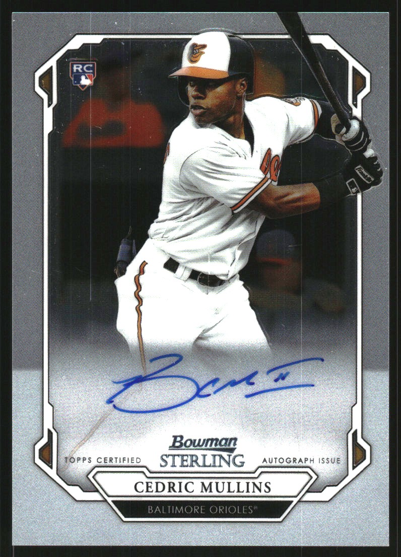 2019 Bowman Sterling Rookie Autographs #BSRACM Cedric Mullins