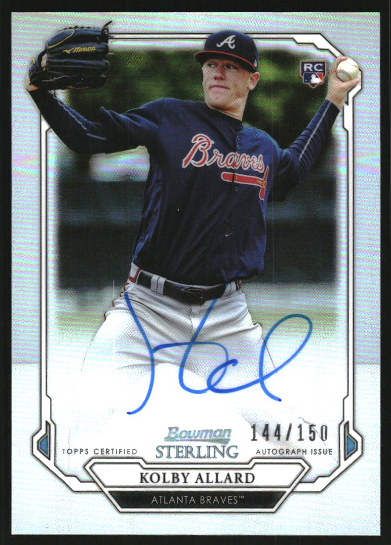 2019 Bowman Sterling Rookie Autographs Refractors #BSRAKA Kolby Allard