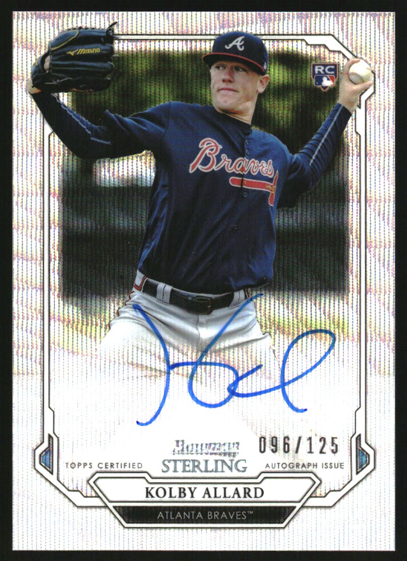 2019 Bowman Sterling Rookie Autographs Wave Refractors #BSRAKA Kolby Allard