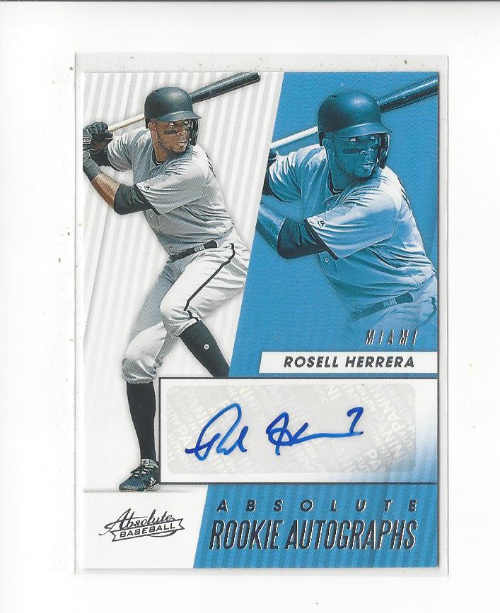 2019 Absolute Rookie Autographs #12 Rosell Herrera