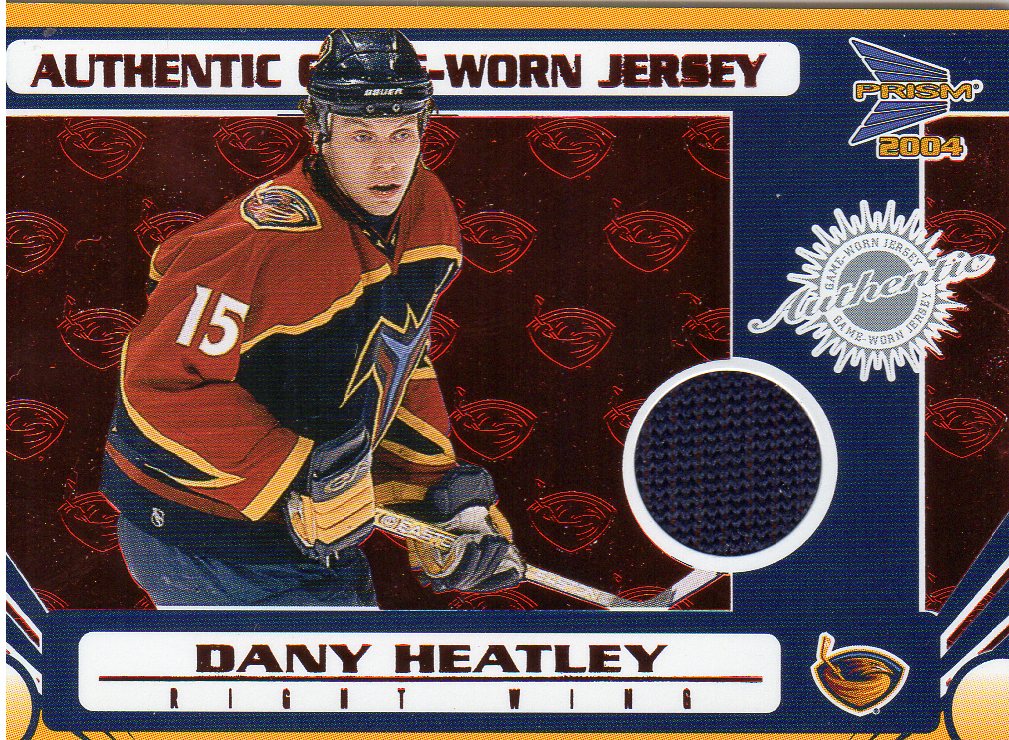 2003-04 Pacific Prism Red #102 Dany Heatley JSY