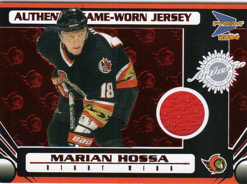 2003-04 Pacific Prism Red #133 Marian Hossa JSY