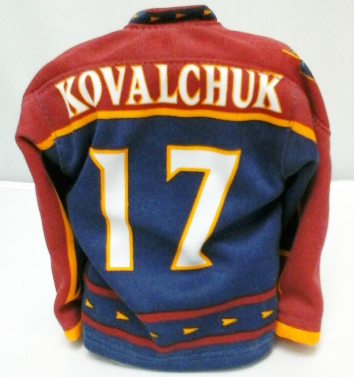 2003-04 Pacific Heads Up Mini Sweaters #2 Ilya Kovalchuk back image