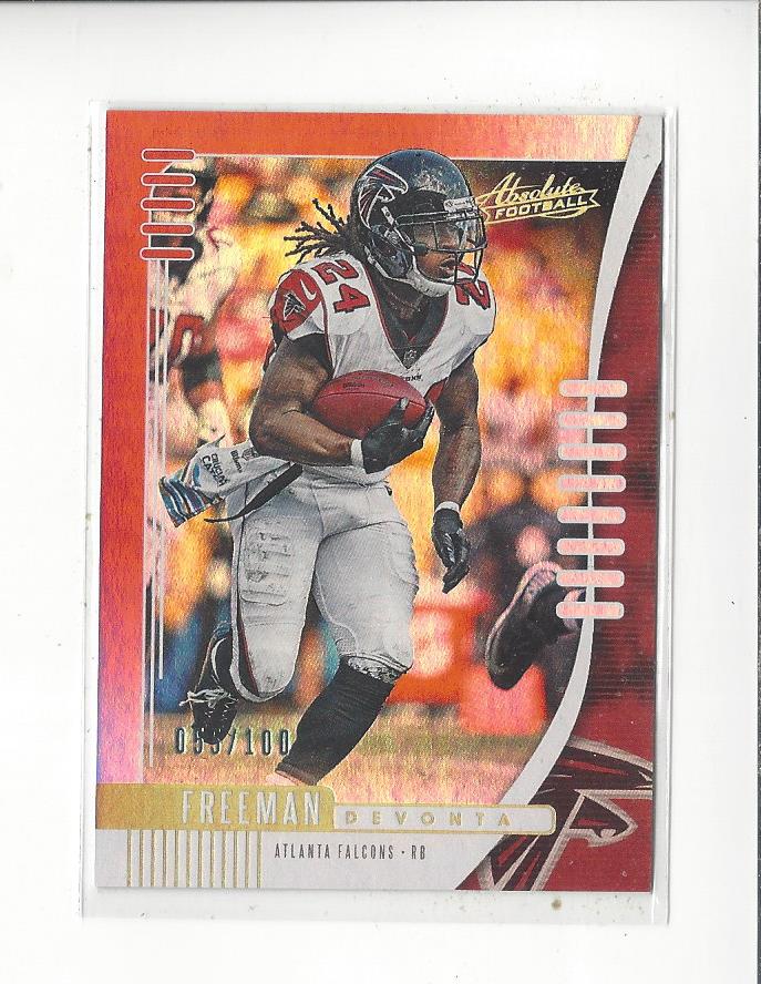 2019 Absolute Spectrum Red #81 Devonta Freeman
