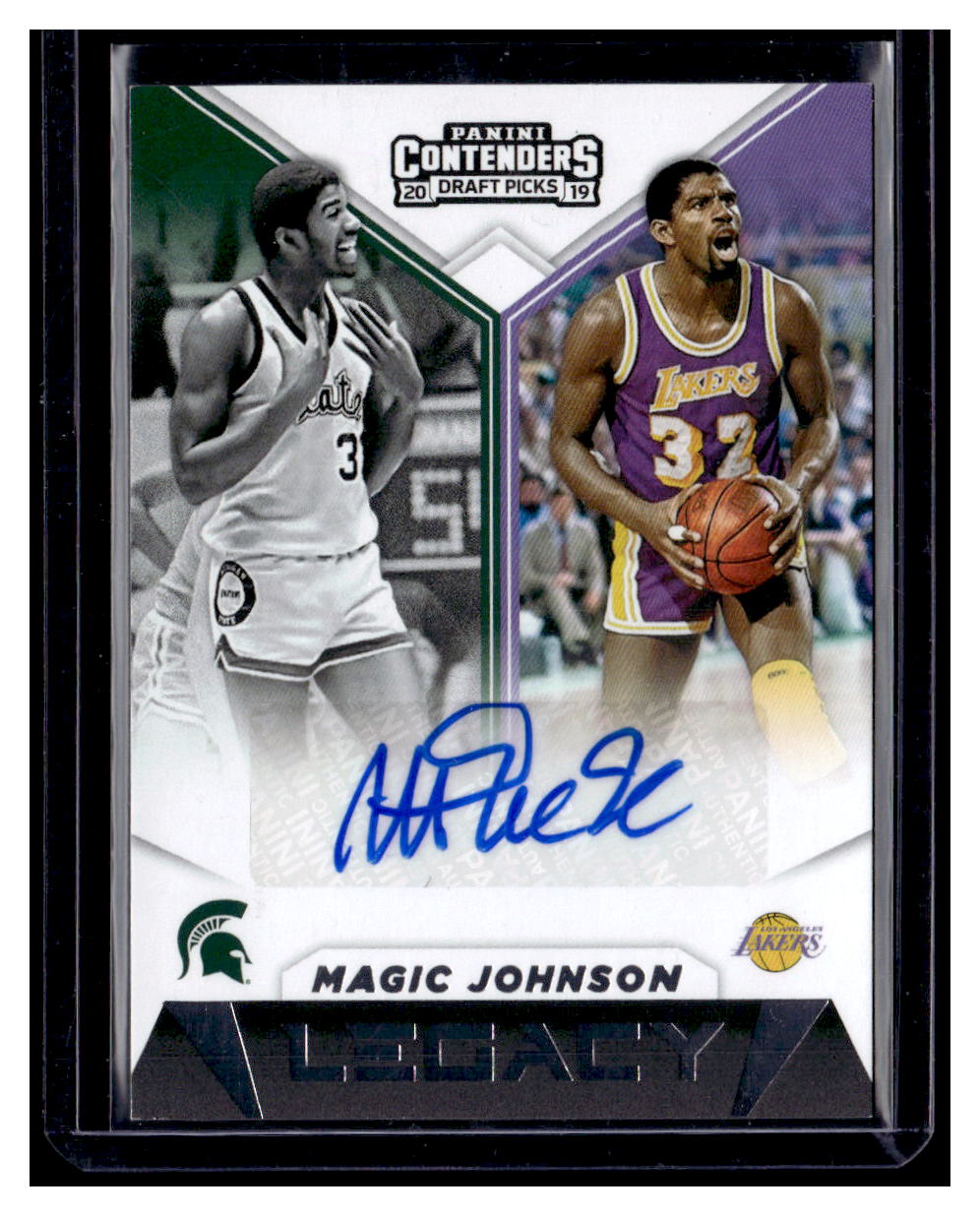 2019-20 Panini Contenders Draft Picks Legacy Signatures #5 Magic Johnson
