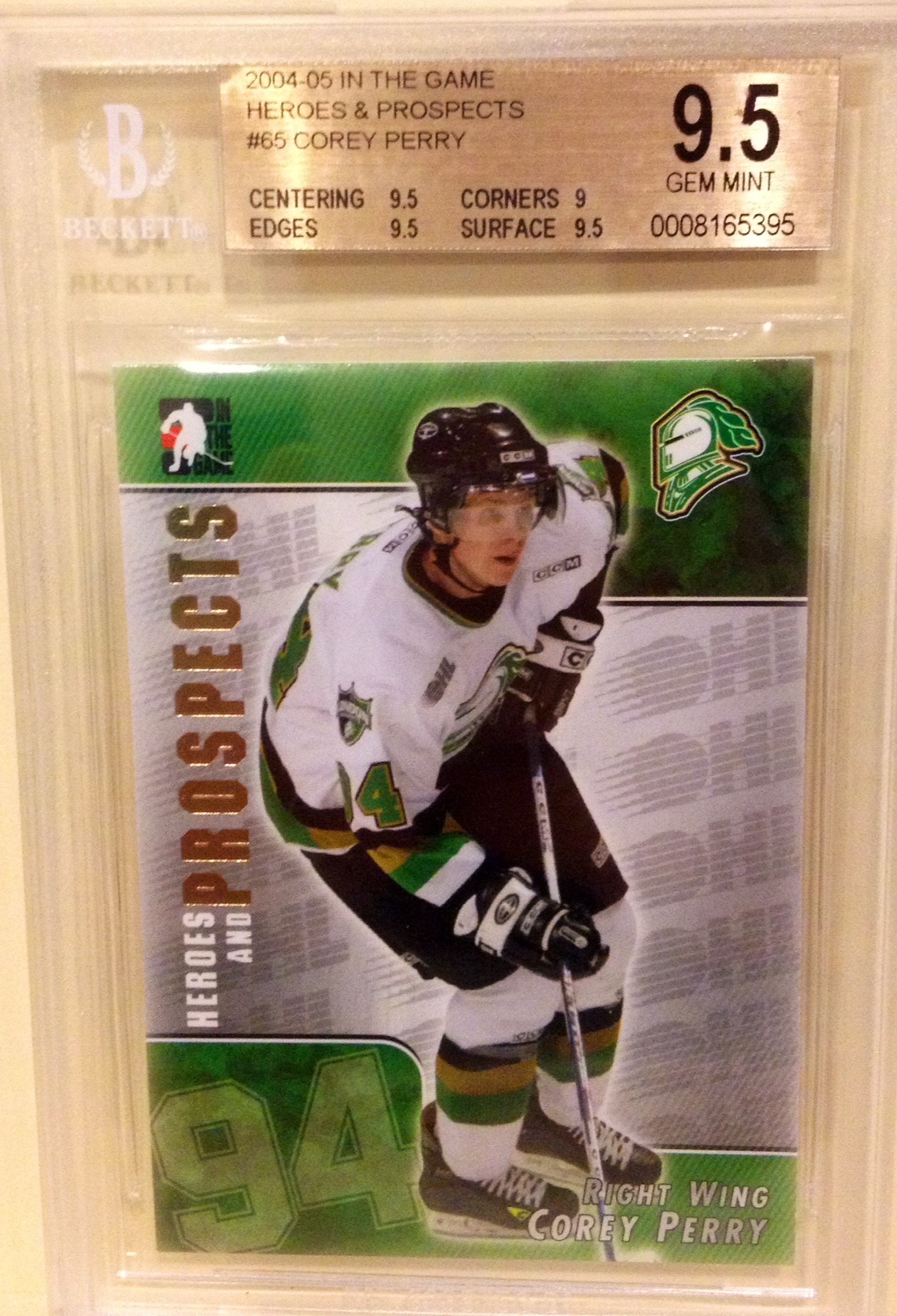 2004-05 ITG Heroes and Prospects #65 Corey Perry