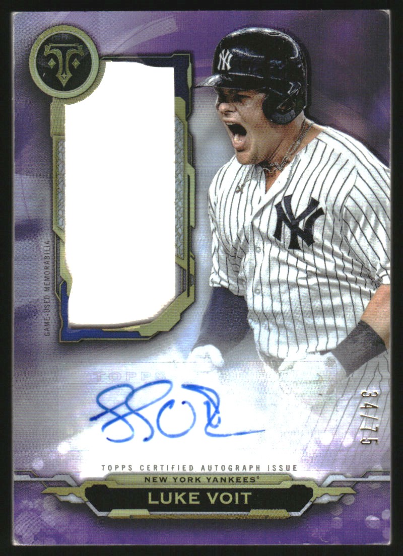 2019 Topps Triple Threads Autograph Jumbo Relics Amethyst