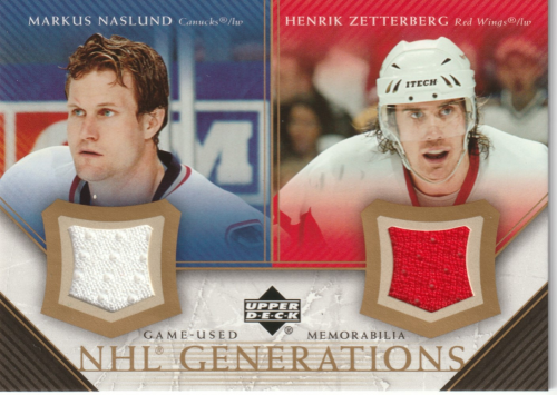 2005-06 Upper Deck NHL Generations #DNZ Markus Naslund/Henrik Zetterberg