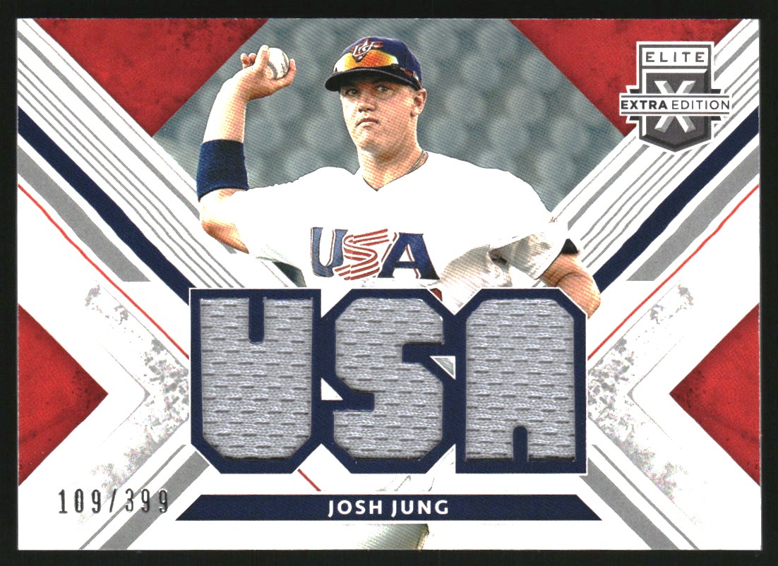 スポーツ選手 2019 ELITE EXTRA EDITION josh jung auto 2019 Elite Extra Edition USA Materials Black #6 Josh Jung/399 on