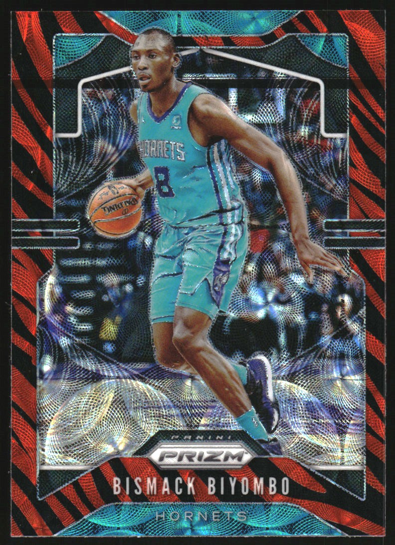 2019-20 Panini Prizm Prizms Choice Tiger Stripe #58 Bismack Biyombo